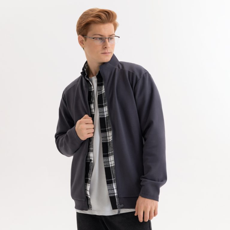 Толстовка на молнии Астин (Astin) антрацит, размер S/M — изображение 8