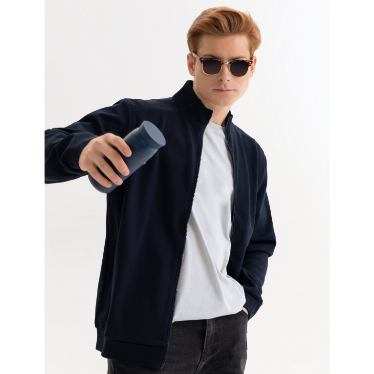 Толстовка на молнии Астин (Astin) темно-синяя, размер S/M — изображение 6