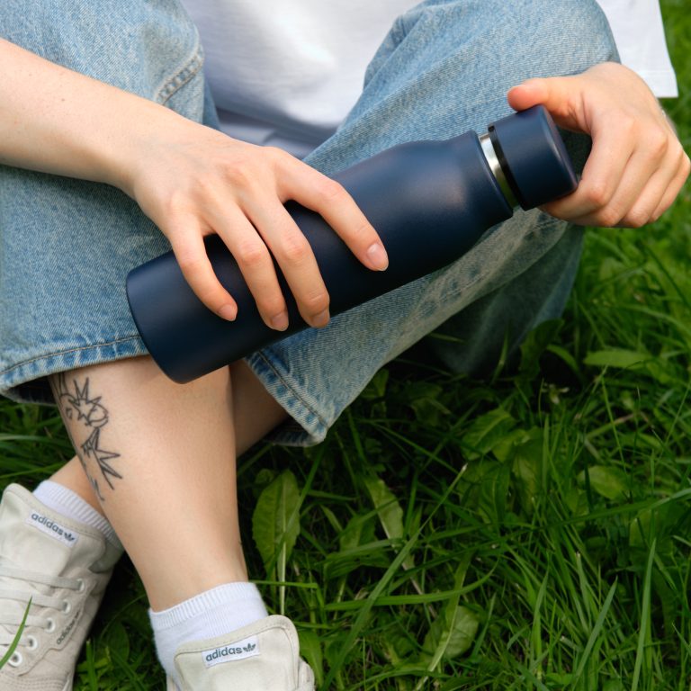 Термобутылка вакуумная герметичная Соренто (Sorento), синяя — изображение 8