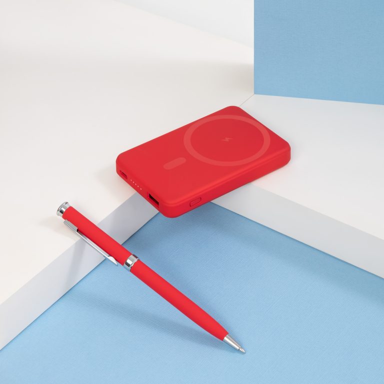 Шариковая ручка Бенуа (Benua), красная — изображение 8