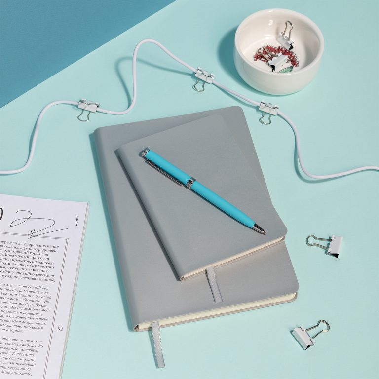 Шариковая ручка Бенуа (Benua), голубая — изображение 10