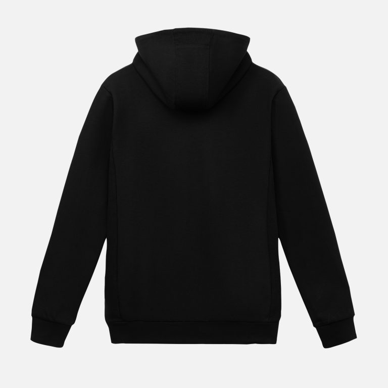 Толстовка на молнии с капюшоном Матео (Mateo) черная, размер L — изображение 10
