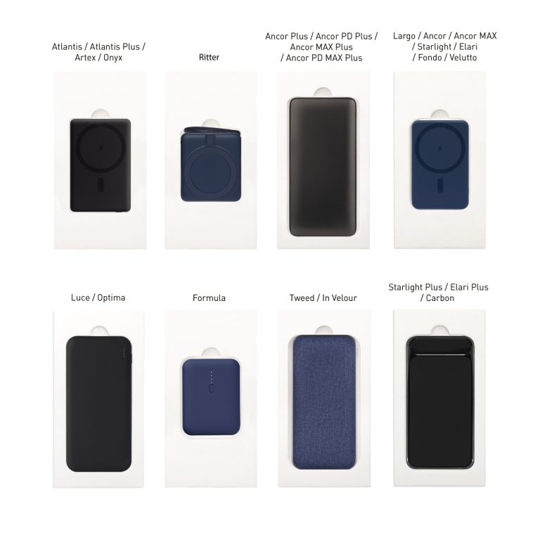 Подарочная коробка с ложементом для ежедневника, ручки и аккумулятора, серая (под съемные ложементы) — изображение 5