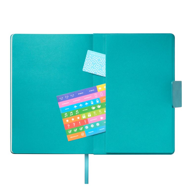 Ежедневник Риц (Ritz) недатированный, бирюзовый, твердая обложка — изображение 10