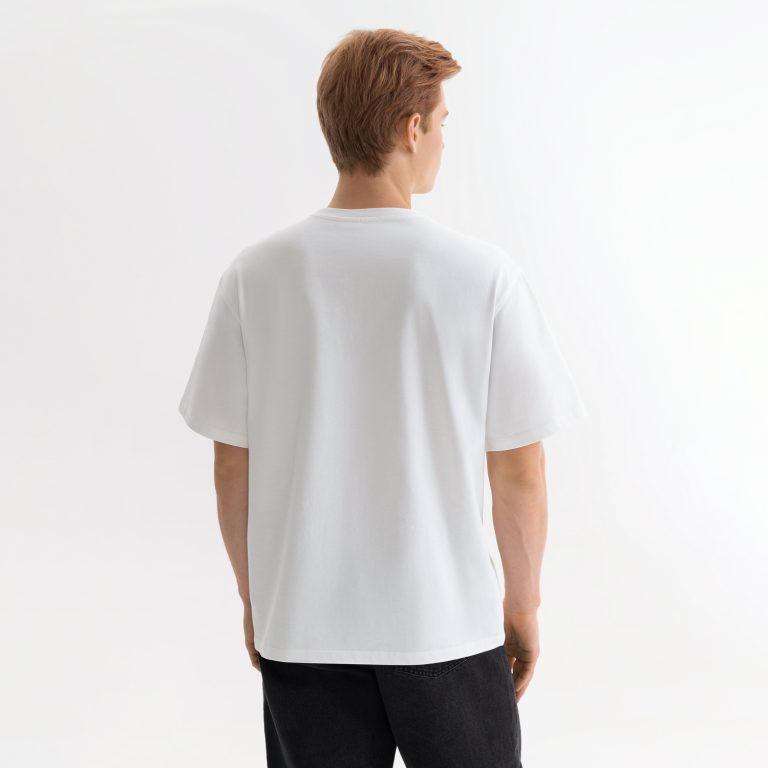 Футболка унисекс Раст (Rust), 240 гр., белая (теплый тон), размер XXL — изображение 4