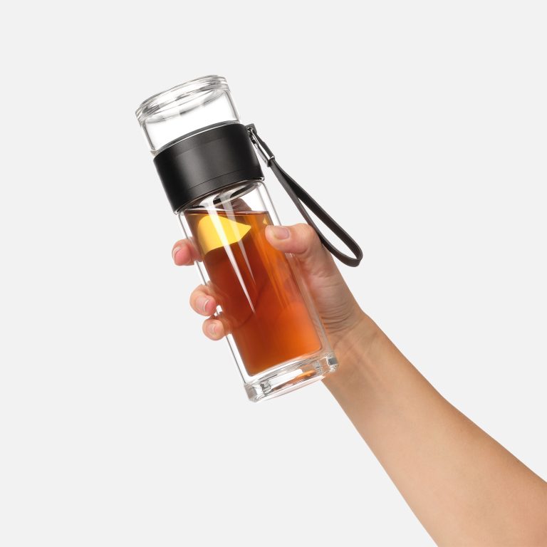 Бутылка стеклянная с двойными стенками Терсо (Terso), черная — изображение 9