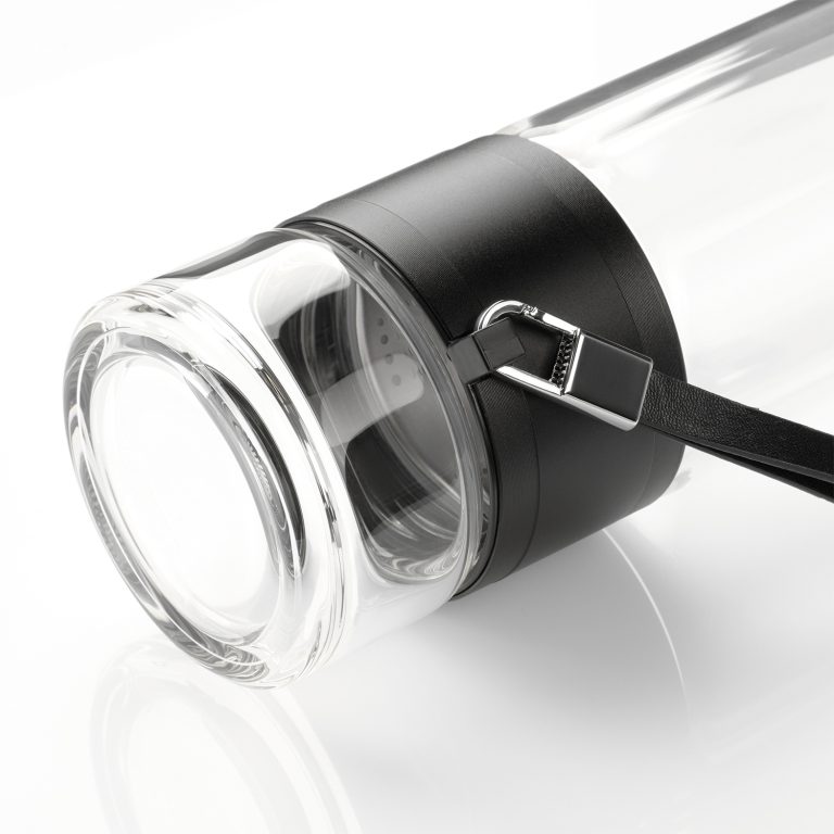 Бутылка стеклянная с двойными стенками Терсо (Terso), черная — изображение 8