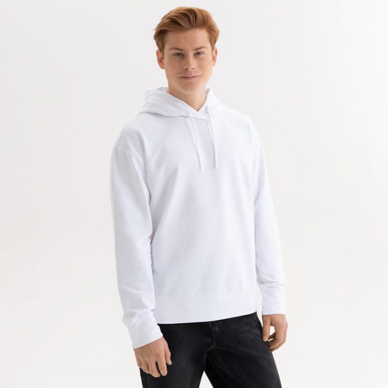 Худи с капюшоном, унисекс Алекс (Alex) белый, размер M — изображение 2