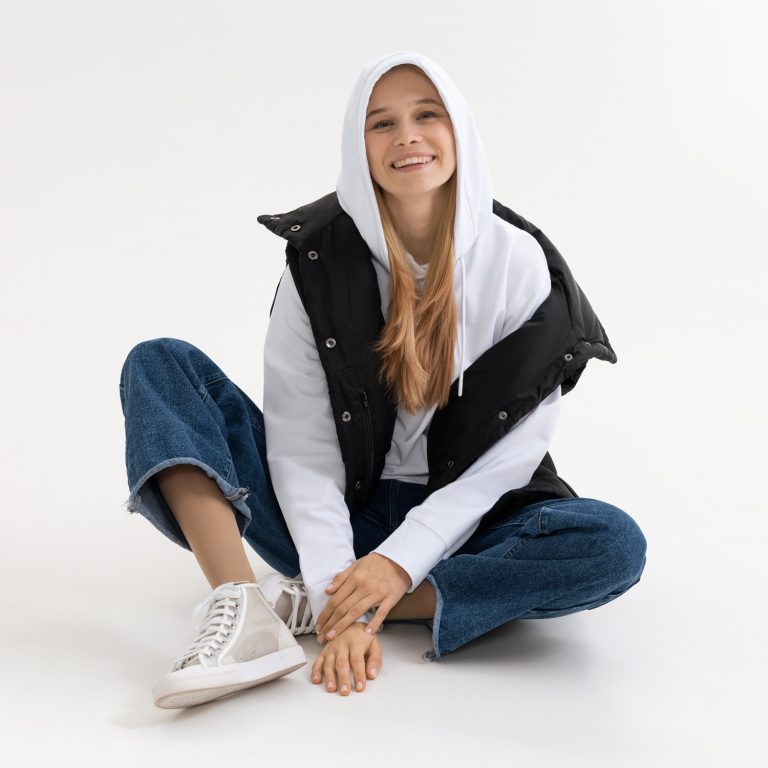 Худи с капюшоном, унисекс Алекс (Alex) белый, размер XL — изображение 9