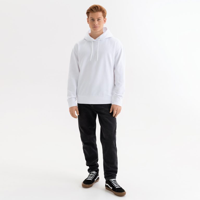 Худи с капюшоном, унисекс Алекс (Alex) белый, размер XL — изображение 3