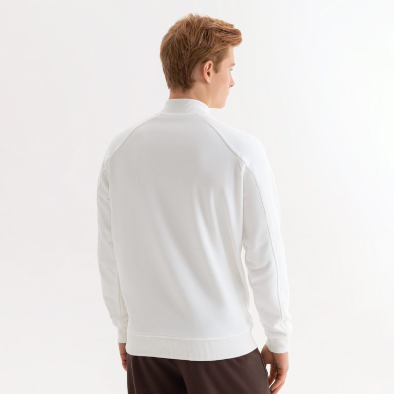 Толстовка на молнии, унисекс Торрес (Torres) белая, размер XL — изображение 6