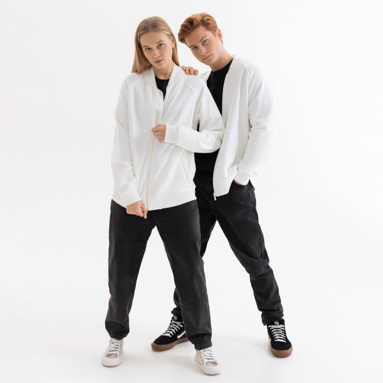 Толстовка на молнии, унисекс Торрес (Torres) белая, размер XXL — изображение 2