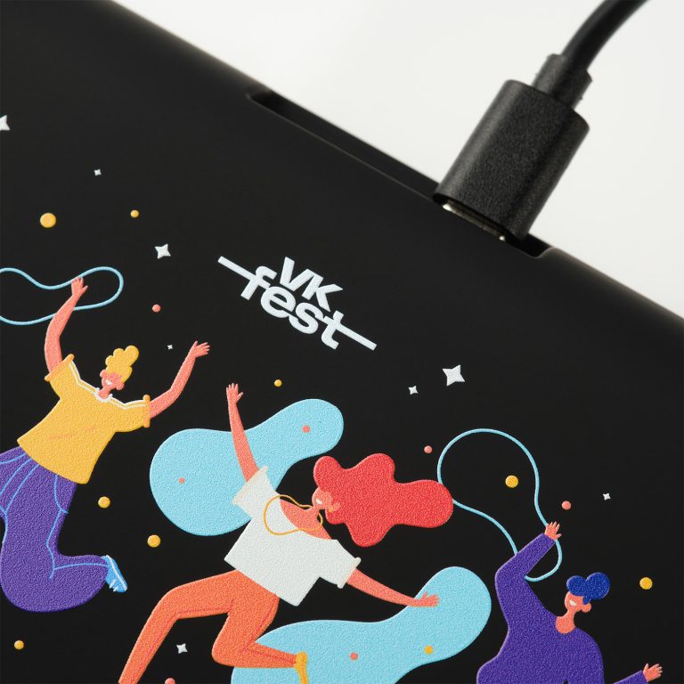 Зарядная станция с часами 15W Флейм (Flame), черная — изображение 4