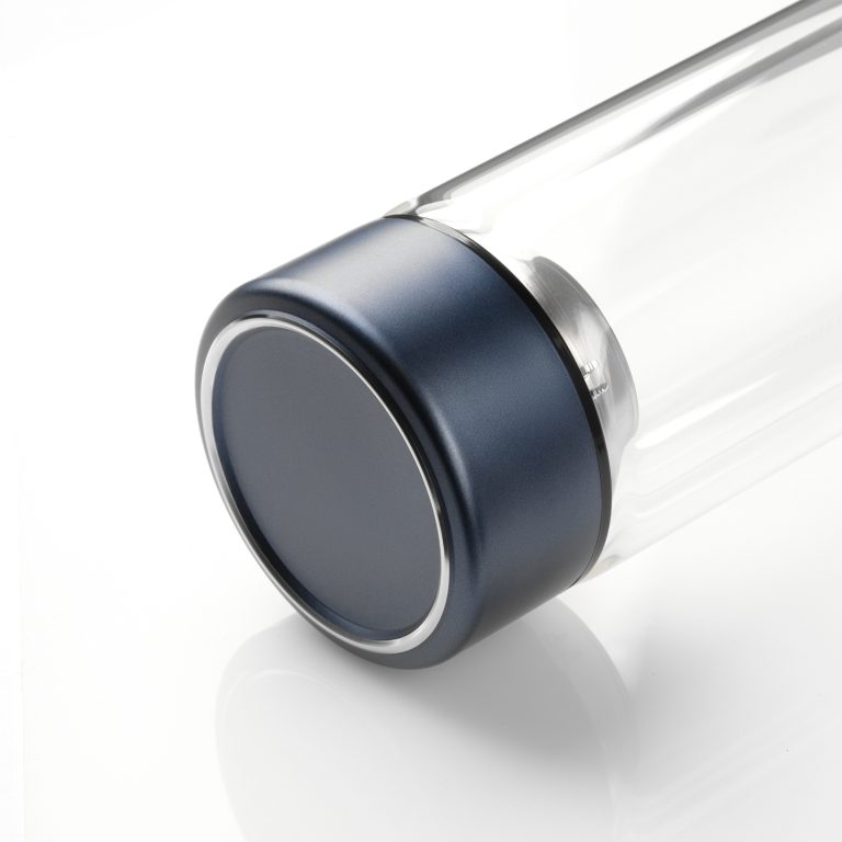 Бутылка стеклянная с двойными стенками Аравия (Aravia), синяя — изображение 6