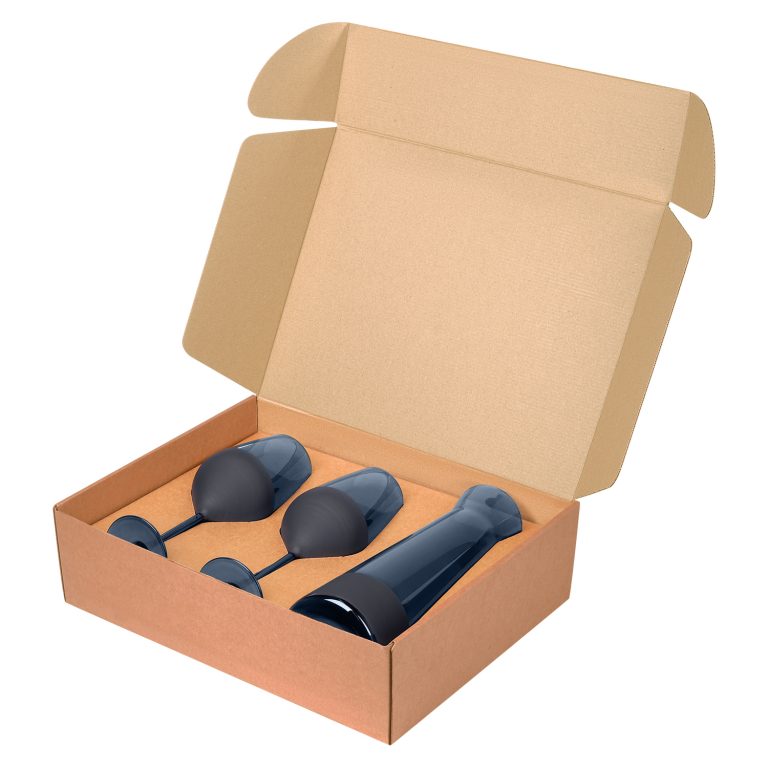 Подарочный набор декантер + 2 бокала, Сапфир (Sapphire) синий — изображение 3