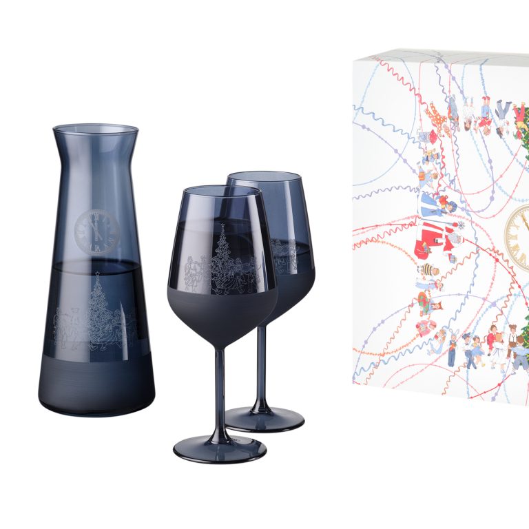 Подарочный набор декантер + 2 бокала, Сапфир (Sapphire) синий — изображение 4