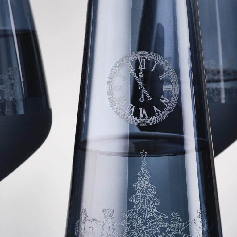 Подарочный набор декантер + 2 бокала, Сапфир (Sapphire) синий — изображение 8