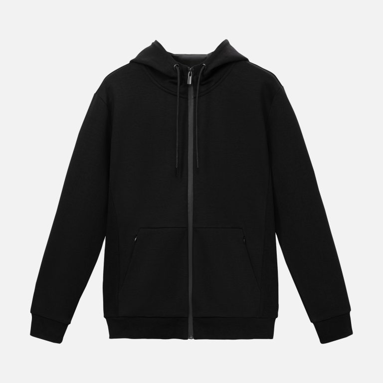 Толстовка на молнии с капюшоном Матео (Mateo) черная — изображение 9