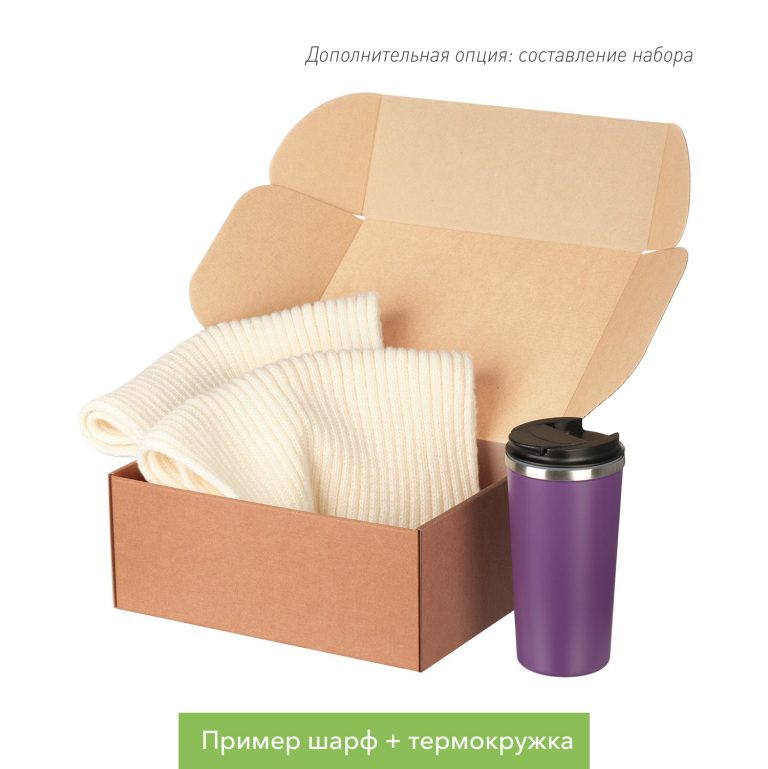 Шарф Форгес (Forges) вязаный, бежевый — изображение 10