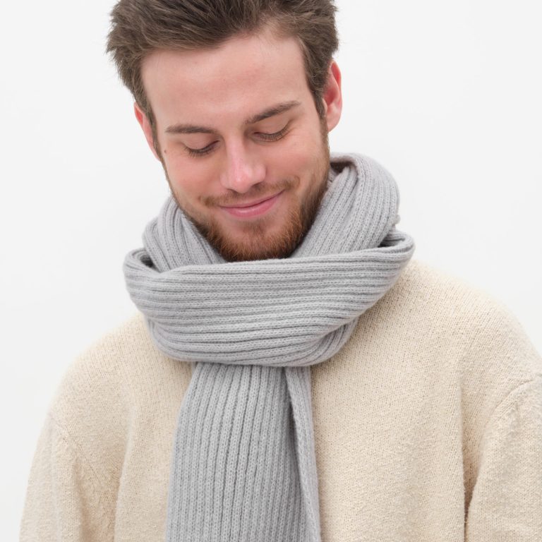 Шарф Форгес (Forges) вязаный, серый — изображение 3