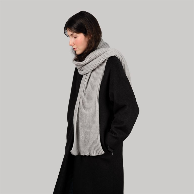 Шарф Форгес (Forges) вязаный, серый — изображение 4