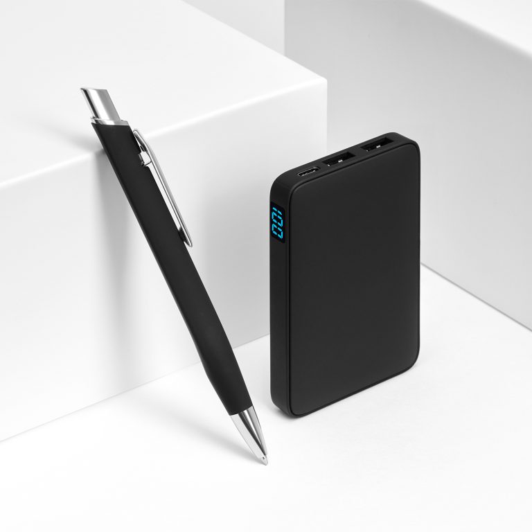 Внешний аккумулятор с подсветкой Анкор (Ancor) 5000 mAh, черный — изображение 8