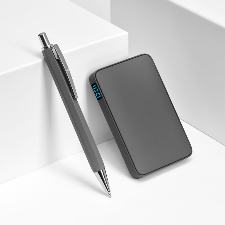 Внешний аккумулятор с подсветкой Анкор (Ancor) 5000 mAh, серый — изображение 9