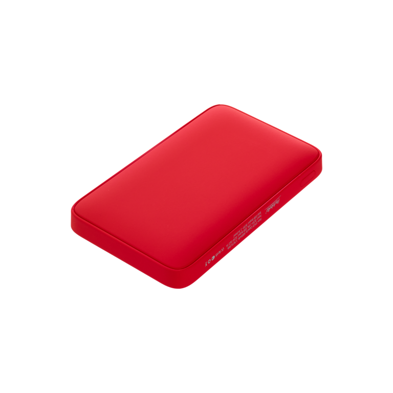 Внешний аккумулятор с подсветкой Анкор (Ancor) 5000 mAh, красный — изображение 2