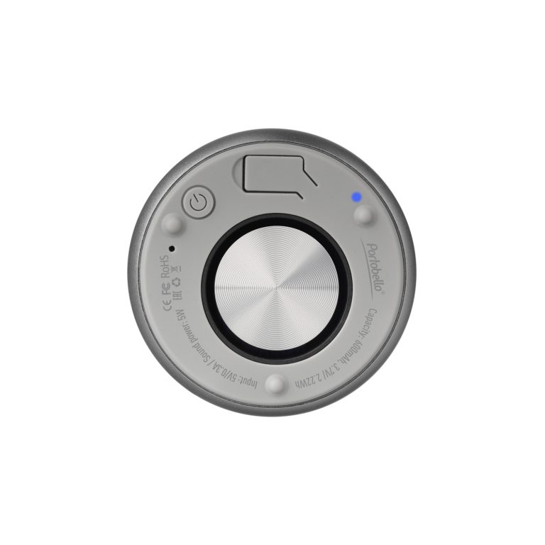 Беспроводная колонка Пассион (Passion) 80dB 600 mAh (Bluetooth 5.0), серебряная — изображение 4