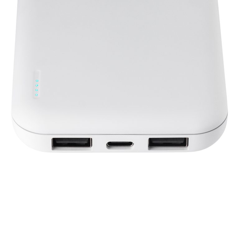 Внешний аккумулятор с подсветкой Люче (Luce) 10000 mAh, белый — изображение 5