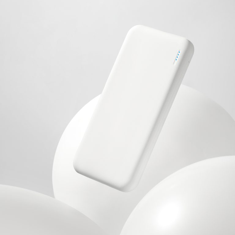 Внешний аккумулятор с подсветкой Люче (Luce) 10000 mAh, белый — изображение 8