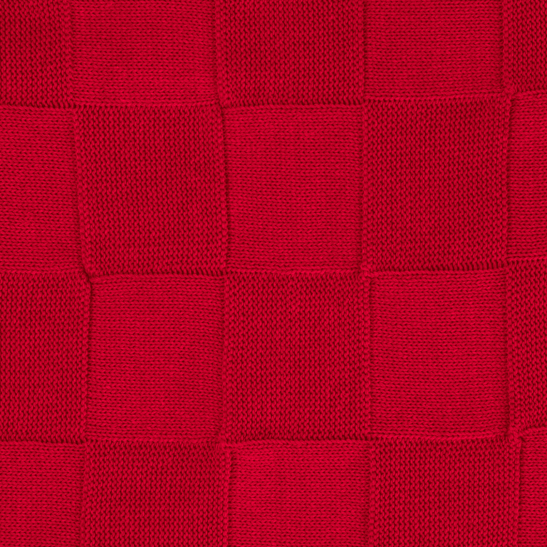 Плед Селла (Cella) вязаный, красный (без подарочной коробки) — изображение 5