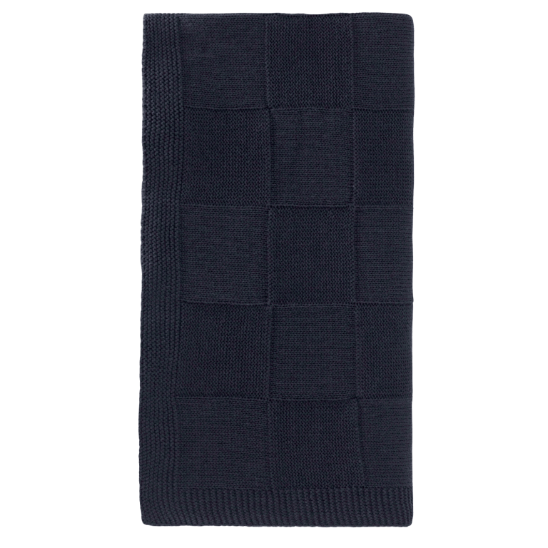 Плед Селла (Cella) вязаный, синий (без подарочной коробки) — изображение 2