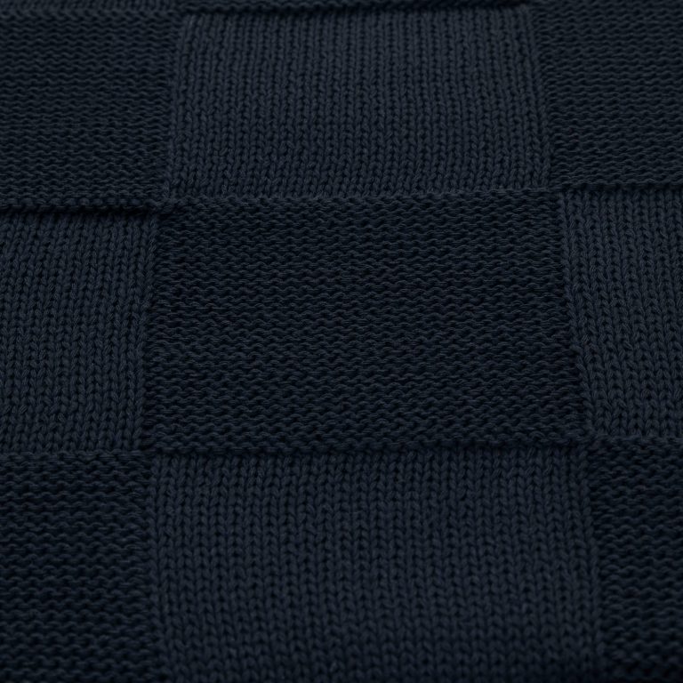 Плед Селла (Cella) вязаный, синий (без подарочной коробки) — изображение 6