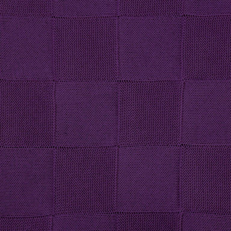 Плед Селла (Cella) вязаный, фиолетовый (без подарочной коробки) — изображение 4