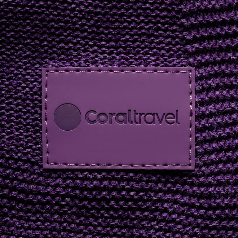 Плед Селла (Cella) вязаный, фиолетовый (без подарочной коробки) — изображение 8