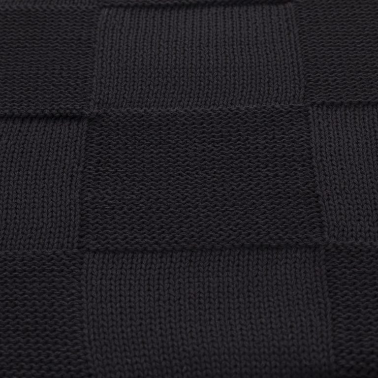 Плед Селла (Cella) вязаный, черный (без подарочной коробки) — изображение 6