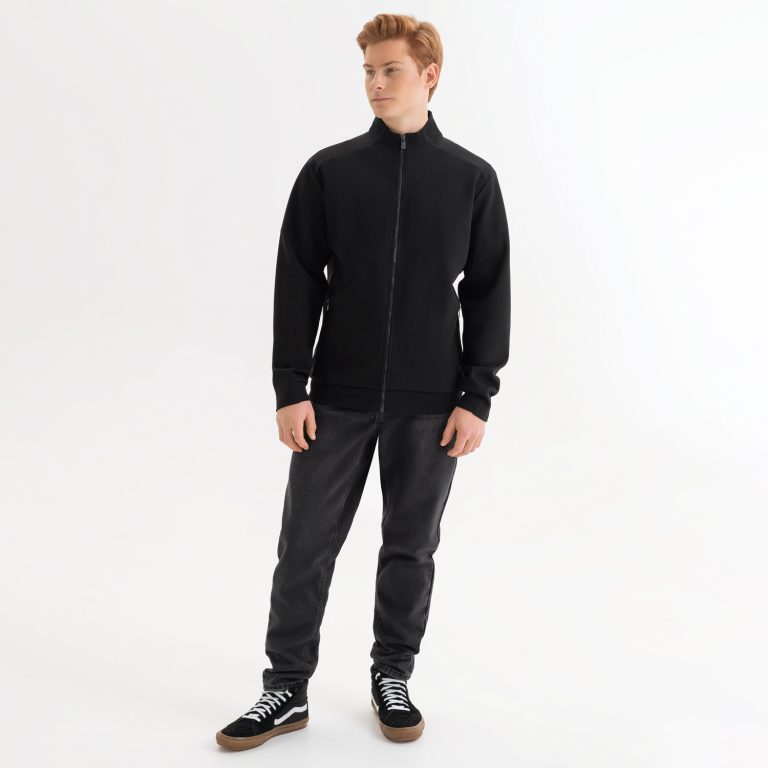 Толстовка на молнии Астин (Astin) черная, размер S/M — изображение 3