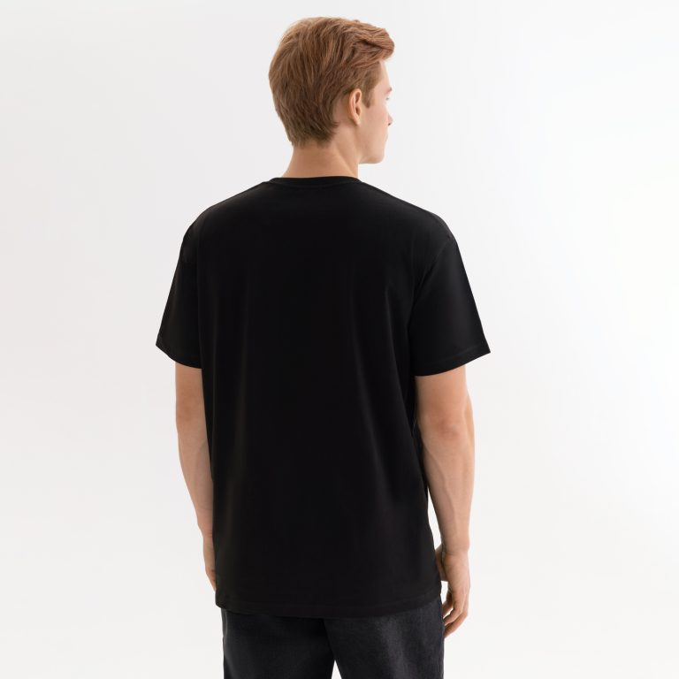 Футболка унисекс Крис (Kris), 150 гр., черная — изображение 4