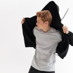 Футболка унисекс KRIS, 100% хлопок, 150 гр., светло-серая — изображение 7