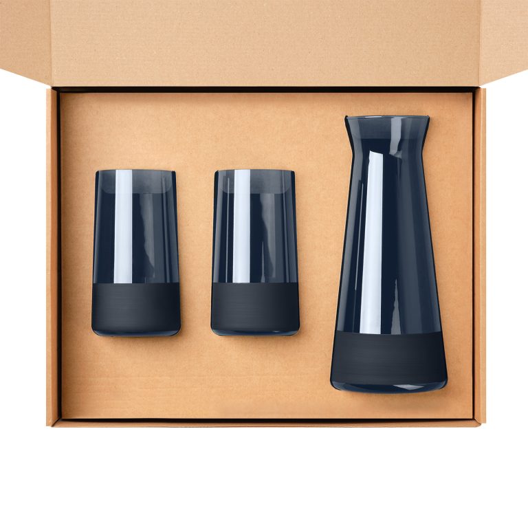 Подарочный набор декантер + 2 высоких стакана, Сапфир (Sapphire) синий — изображение 2