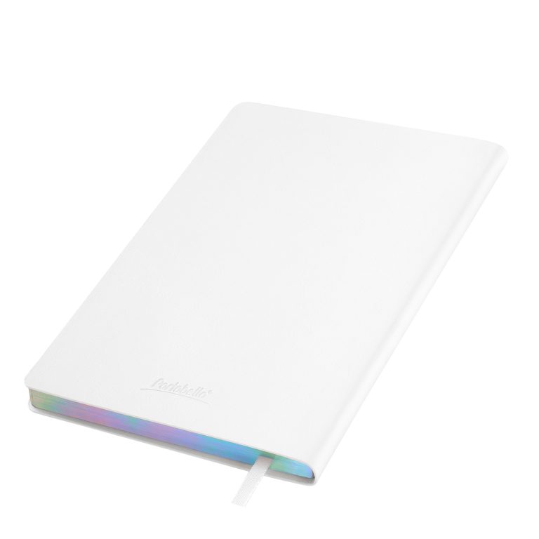 Ежедневник Гэлакси (Galaxy) недатированный, гибкая обложка, срез голограф. фольга, белый — изображение 9