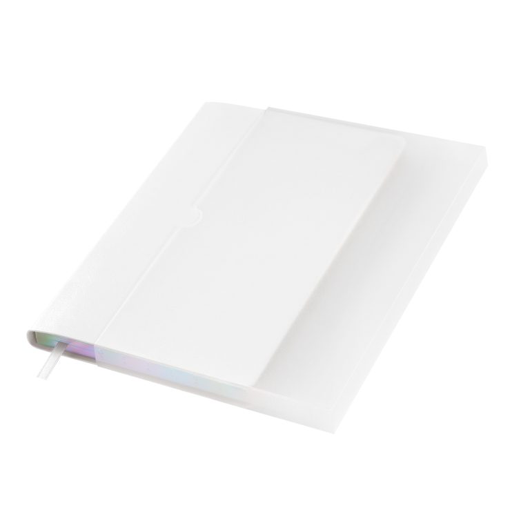 Ежедневник Гэлакси (Galaxy) недатированный, гибкая обложка, срез голограф. фольга, белый — изображение 10