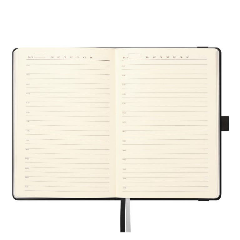 Ежедневник Гэлакси (Galaxy) недатированный, жесткая обложка, срез голограф. фольга, черный — изображение 3