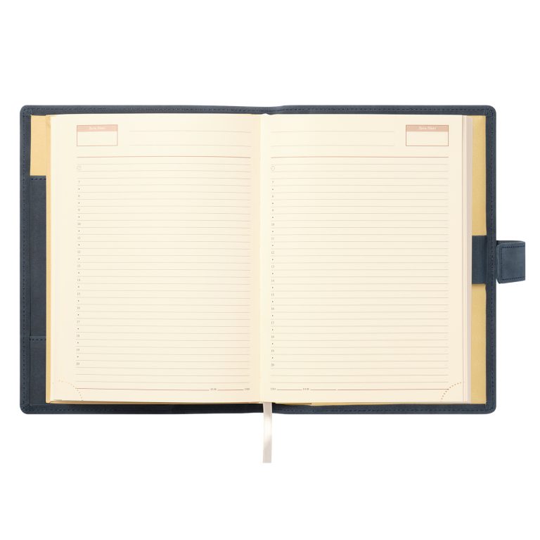 Ежедневник-портфолио Роял (Royal NEO) недатированный в подарочной коробке, синий — изображение 8