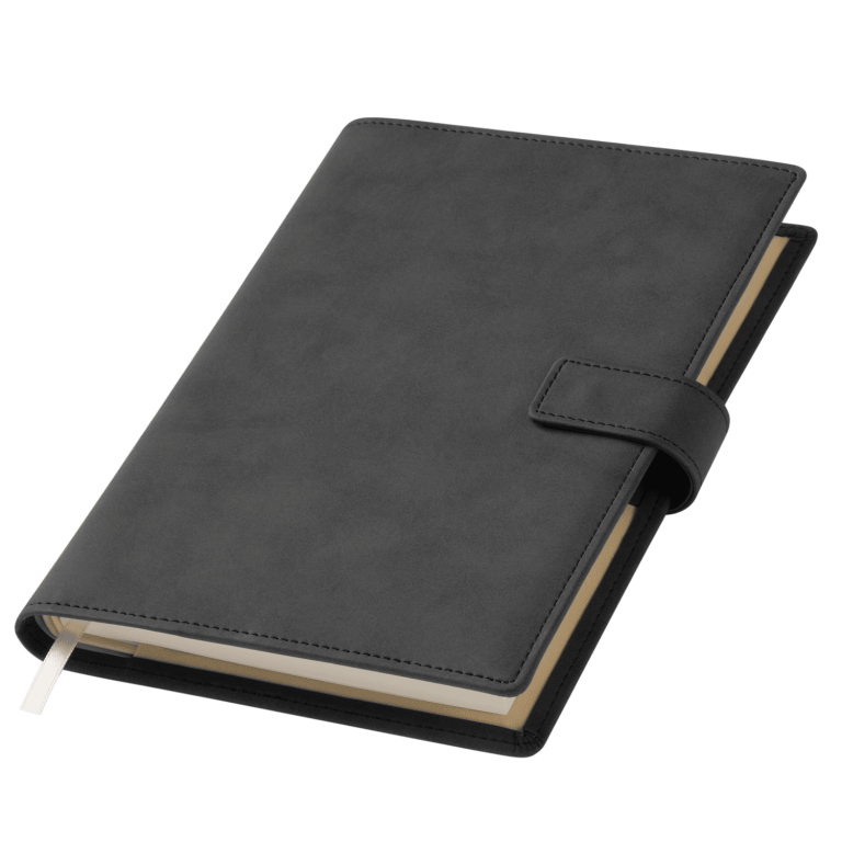 Ежедневник-портфолио Роял (Royal NEO) недатированный в подарочной коробке, черный — изображение 2