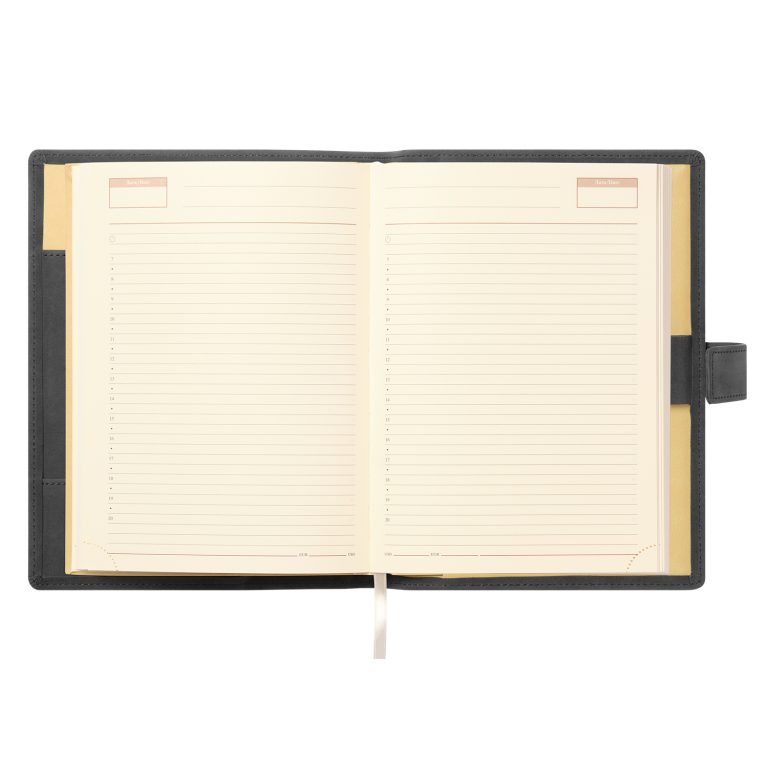 Ежедневник-портфолио Роял (Royal NEO) недатированный в подарочной коробке, черный — изображение 8