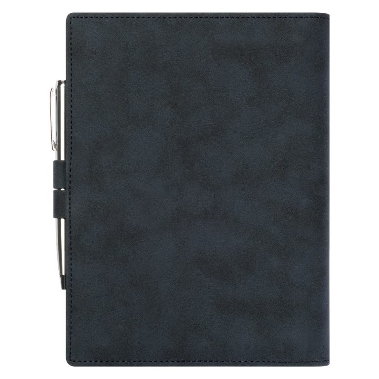 Ежедневник-портфолио Клип (Clip NEO) недатированный в подарочной коробке, синий (в комплекте ручка Sonata BP серебро) — изображение 4