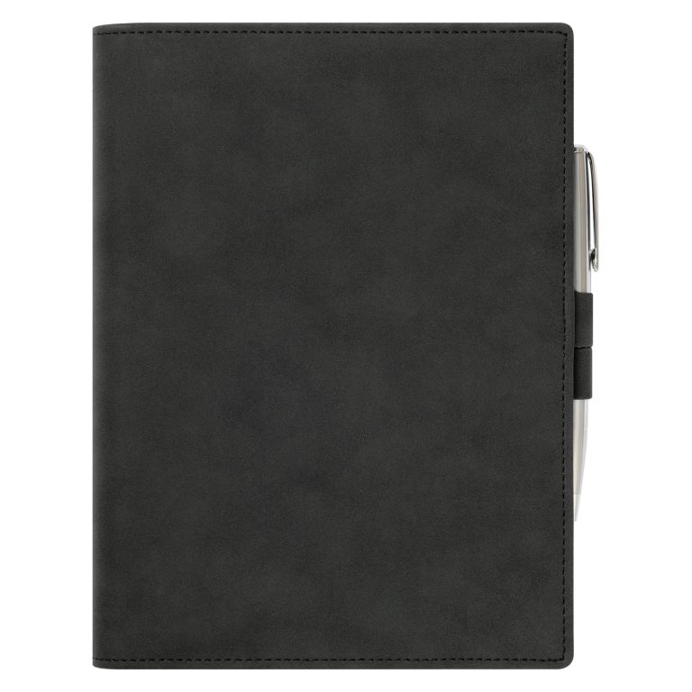 Ежедневник-портфолио Клип (Clip NEO) недатированный в подарочной коробке, черный (в комплекте ручка Tesoro серебро) — изображение 3