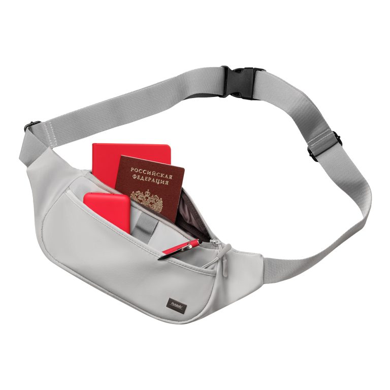 Поясная сумка Бостон (Boston), серый — изображение 3